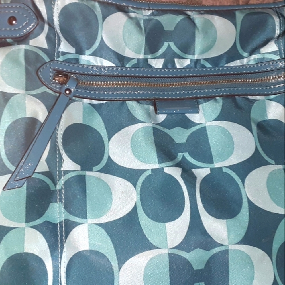 Blue Coach purse